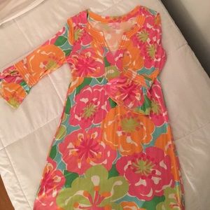 Orange and Pink floral Lilly dress